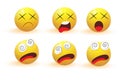 Emoji. Emotion icons vector collection Royalty Free Stock Photo