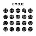 Emoji Emotional Funny Smile Face Icons Set Vector Royalty Free Stock Photo