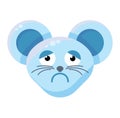 Emoji Funny Animal Mouse Melancholy Expression