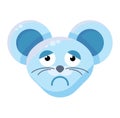 Emoji Funny Animal Mouse Melancholy Expression