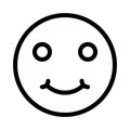 Emoji  thin line icon Royalty Free Stock Photo