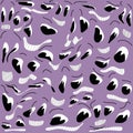 Emoji seamless pattern in a groove style.