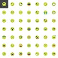 Emoji smileys flat icon