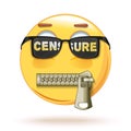 Emoji In Sunglasses With The Words - Censorship
