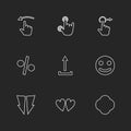 emoji , upload, percentage , hands , pointer , arrows , directi