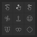 emoji , upload, percentage , hands , pointer , arrows , directi