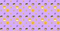 Emojis Pattern with background. Big emoji set of emoticon icons. Vector emoticon set. Cartoon emoji set.