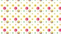 Emojis pattern with white background. vector illustrator, emoji set of emotion, cartoon emotion. Royalty Free Stock Photo