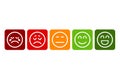 Emojis for the Rating. Eps10 Vector Royalty Free Stock Photo