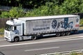 Emons/ BPW truck on motorway Royalty Free Stock Photo