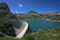 Emosson dam in Switzerland Royalty Free Stock Photo