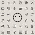 emote indifference outline icon. Detailed set of minimalistic line icons. Premium graphic design. One of the collection icons for