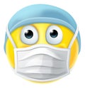 Emoticon Emoji PPE Doctor Nurse Medical Mask Icon