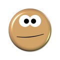 Emoticon in a good mood Royalty Free Stock Photo