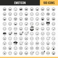 Emoticon icon. Vector illustration.