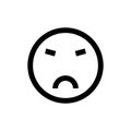 Petty Emoticon Line Icon