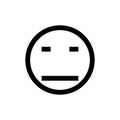 Loser Emoticon Line Icon Royalty Free Stock Photo
