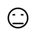 Loser Emoticon Line Icon