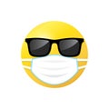 Emoticon medical cool sun glasses