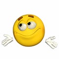 Emoticon - Satisfied Royalty Free Stock Photo