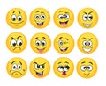 Emoticon set vector illustration