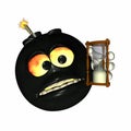 Emoticon Time Bomb 3 Royalty Free Stock Photo