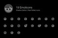 Emoticons Emoji Pixel Perfect Icons Shadow Edition.