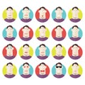 emoticons of man. Vector illustration decorative design Royalty Free Stock Photo