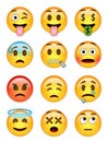 12 emoticons - pack 2 - EPS - illustrator