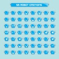 emoticons of robot. Vector illustration decorative design Royalty Free Stock Photo