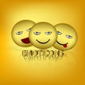 Emoticons vector 3d