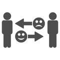 Emotion Exchange People Flat Icon