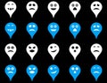 Emotion map marker icons