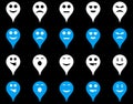 Emotion map marker icons