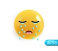 Emotion Realistic 3d Render. Icon Smile Emoji. Vector yellow glossy emoticons. PNG