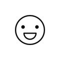 Emotion smile icon. Element of minimalistic icons for mobile concept and web apps. Thin line icon for website design and developme