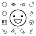 Emotion smile icon. web icons universal set for web and mobile