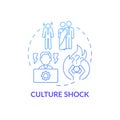 Emotional discomfort and disorientation concept icon Royalty Free Stock Photo