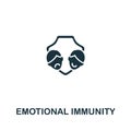 Emotional Immunity icon from personal productivity collection. Simple line Emotional Immunity icon for templates, web design and