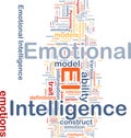 Emotional intelligence background concept Royalty Free Stock Photo