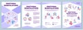 Emotional manipulations purple brochure template