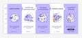 Emotional maturity onboarding vector template