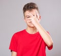 Teen boy portrait Royalty Free Stock Photo