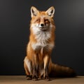 Emotionally Charged Portrait Of A Red Fox In Studio Royalty Free Stock Photo