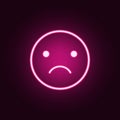 emotionally upset icon. Elements of web in neon style icons. Simple icon for websites, web design, mobile app, info graphics