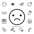 emotionally upset icon. web icons universal set for web and mobile