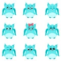 Emotions of blue owls