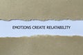 emotions create relatability on white paper Royalty Free Stock Photo