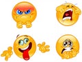 Emotions emoticons Royalty Free Stock Photo