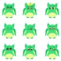 Emotions of green owls